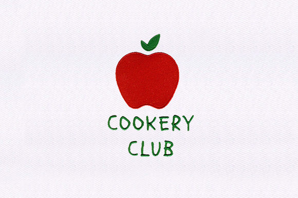 Apple Silhouette for Holiday Embroidery