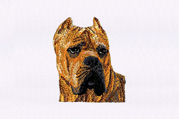 Brown Dog Embroidery Design