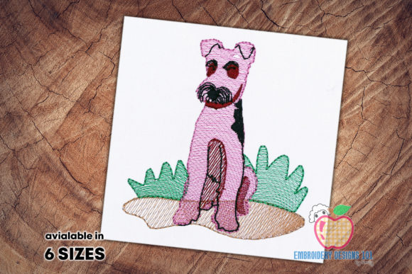 Cute Terrier Dog Sketch