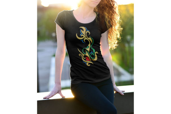 Flame Tribal Embroidery Design