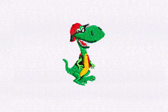 Funky Dinosaur Embroidery