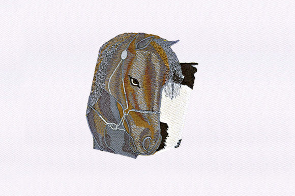 Gazing Horse Embroidery Design